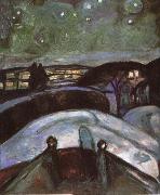 Edvard Munch Moonlight oil painting reproduction